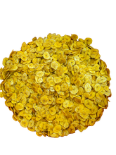 Yellow banana chips