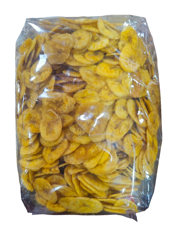 Yellow banana chips