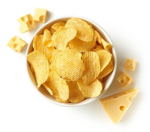 Cheese potato chips / wafers